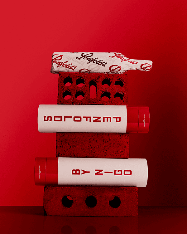 Penfolds 65F by NIGO Gift Boxes stacked on bricks